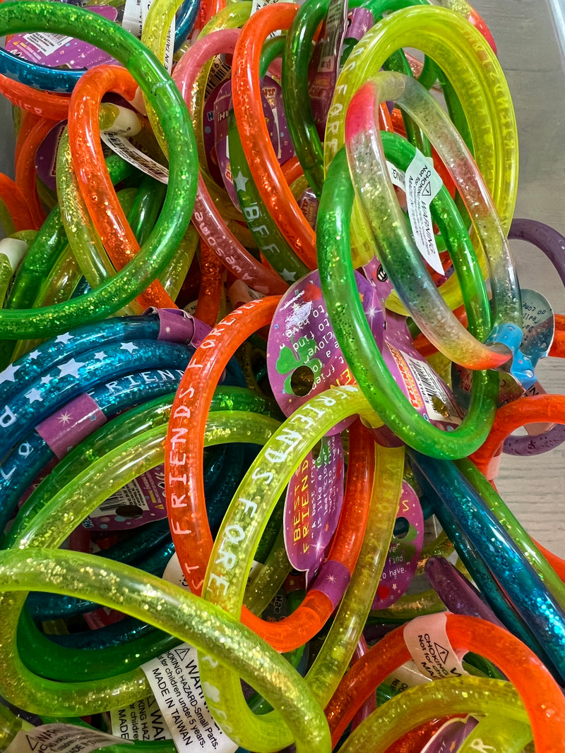Glitter Plastic Bracelets