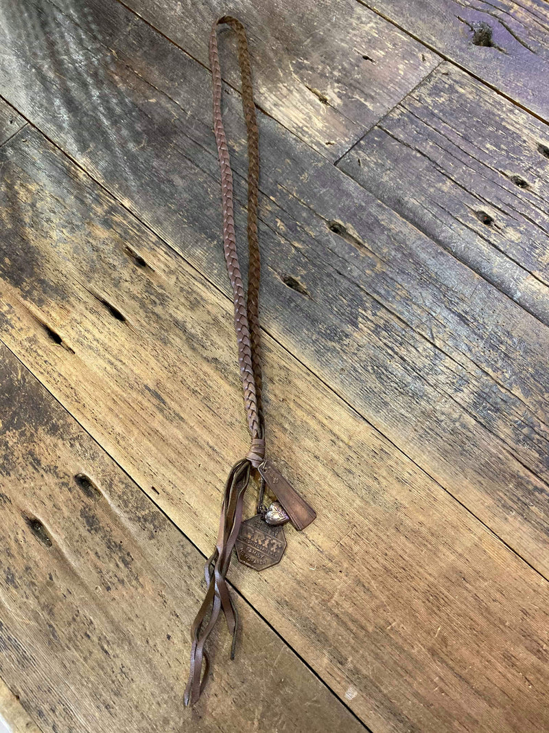 Leather Charm Necklace