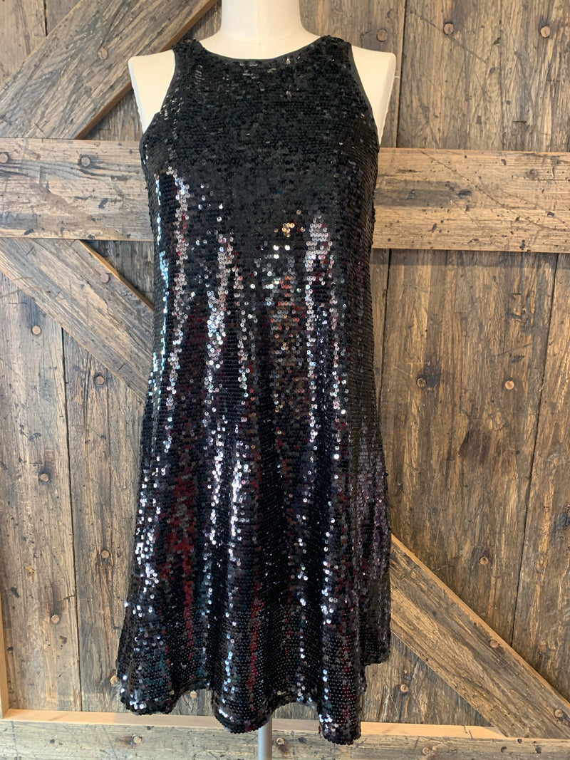 Sequin Dress Black & Rose Gold Wild Filly Boutique Sequin Dress Black & Rose Gold Wild Filly Boutique
