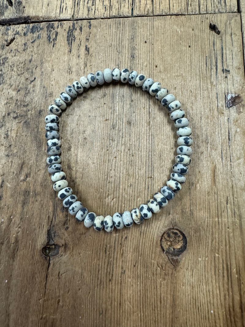 Dalmatian Jasper Stretch Bracelet