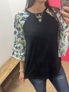 Cactus Bell Sleeve Raglan Top