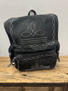 Suede Boot Stitch Backpack