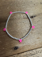 Opal Star Stretch Bracelet 14KG Filled Multi Charm