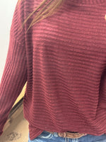 Mock Neck Dolman Sweater