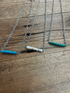 Turquoise Disk Necklace
