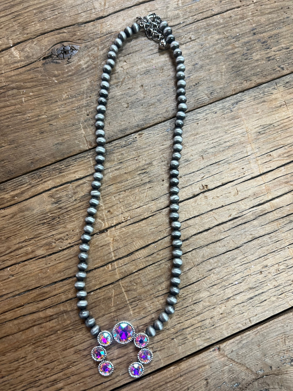 Crystal Squash Navajo Pearl Necklace