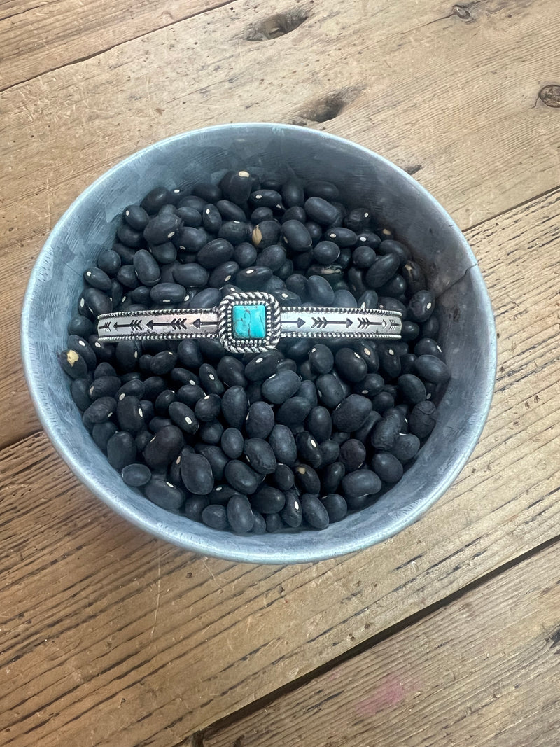 Turquoise Square Cuff Bracelet