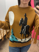 Desert Horse Fringe Sweater