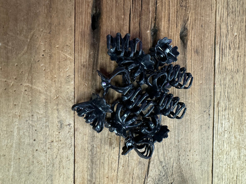 Black Mini Acrylic Claw Clips