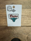 Coors Hat Pin with Turquoise Cow