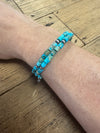 Sterling Silver and Turquoise Wire Wrap Bracelet
