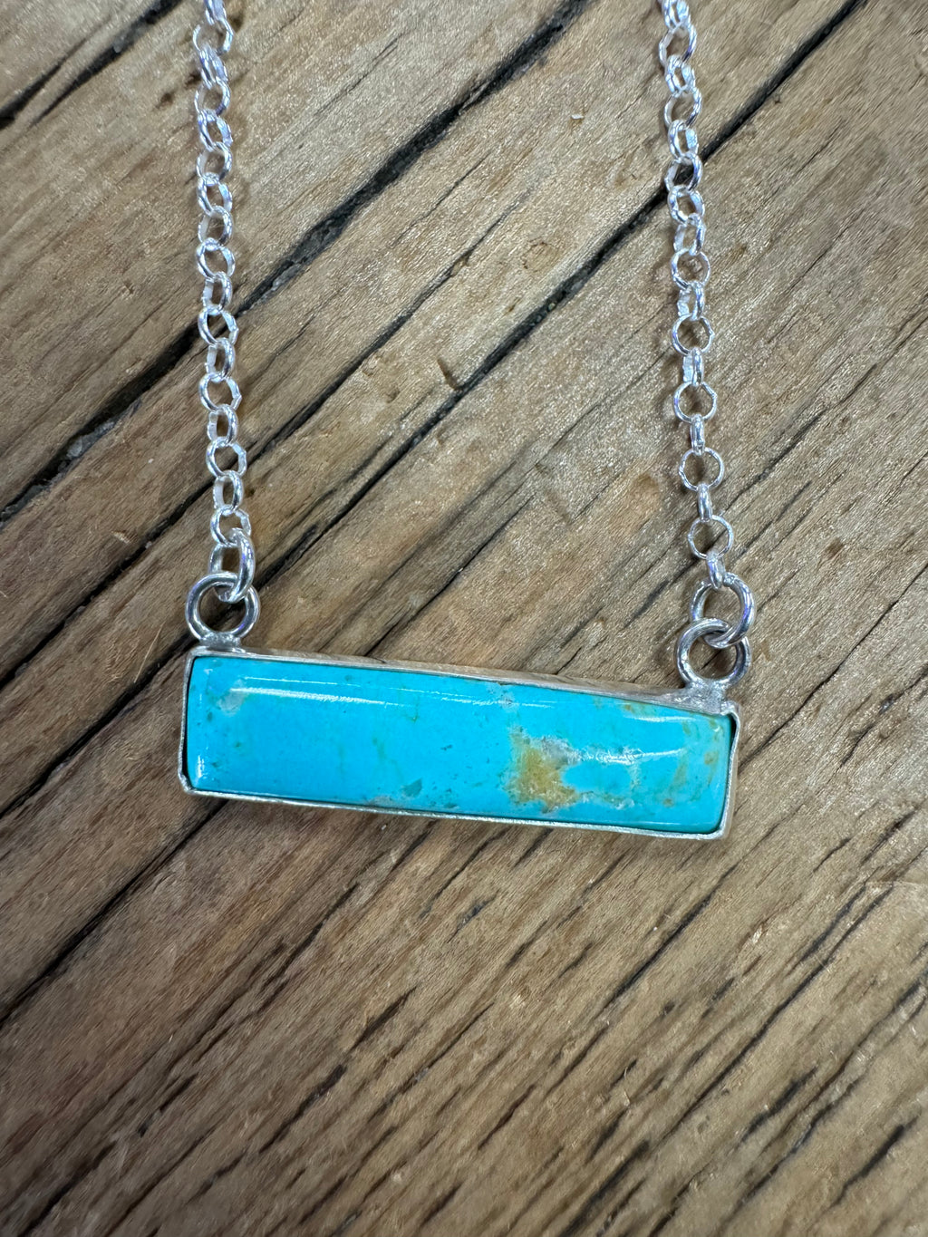 Turquoise Bar Necklace