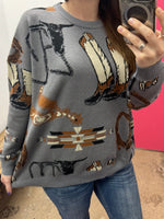 All Western Sweater