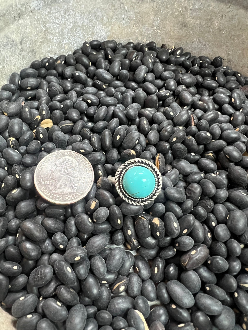 Circle Turquoise Ring