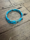 Sterling Silver and Turquoise Wire Wrap Bracelet