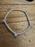 Opal Star Stretch Bracelet 14KG Filled Multi Charm