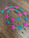 Star Turquoise Concho Belt