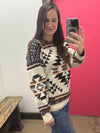 Tan Aztec Sweater