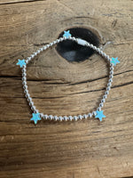 Opal Star Stretch Bracelet 14KG Filled Multi Charm