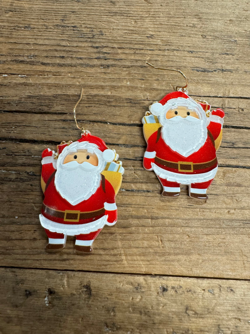 Santa Christmas Earrings