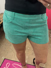 Shimmer Shorts Turquoise