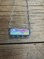 Bling Retangle Necklace