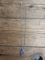 Checkered Lightning Bold Necklace