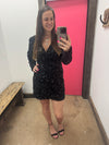 Black Sequin Dress *L ONLY*
