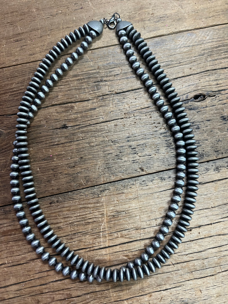 Double Layered Navajo Pearl Necklace