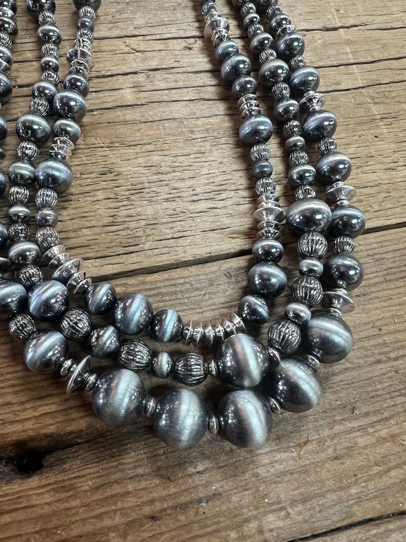 Navajo Pearl 3 Strand Necklace