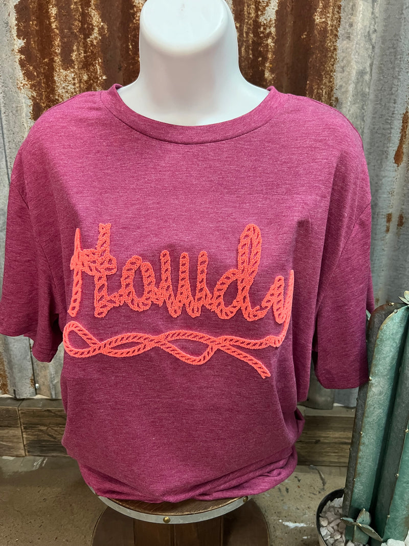 Howdy Pink T-Shirt