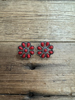 Small Concho Stud Earrings