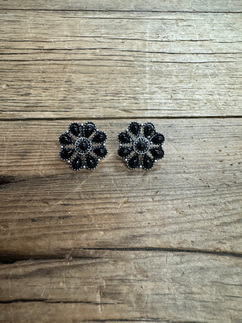 Small Concho Stud Earrings