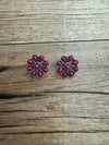 Small Concho Stud Earrings