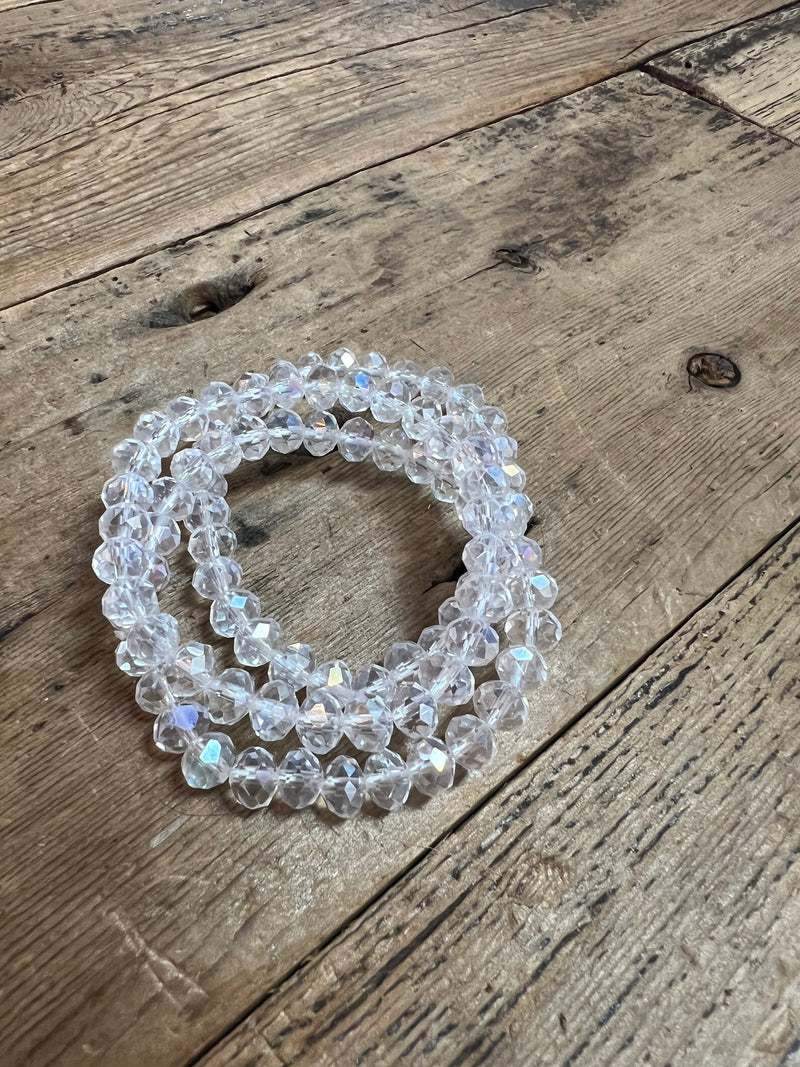 Glass Bead Stretch Bracelet