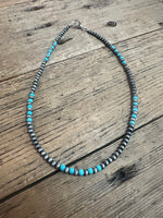 Navajo and Turquoise Layering Necklace