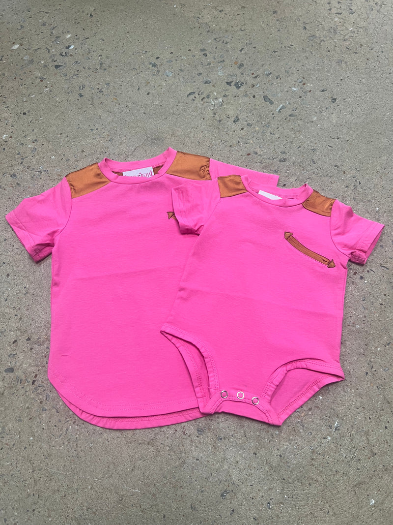 Pink Western Girl Top **KIDS**