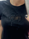 Horse Mesh Cutout T-shirt