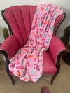 Pink Cowgirl Disco Ball Blanket