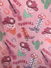 Pink Cowgirl Disco Ball Blanket