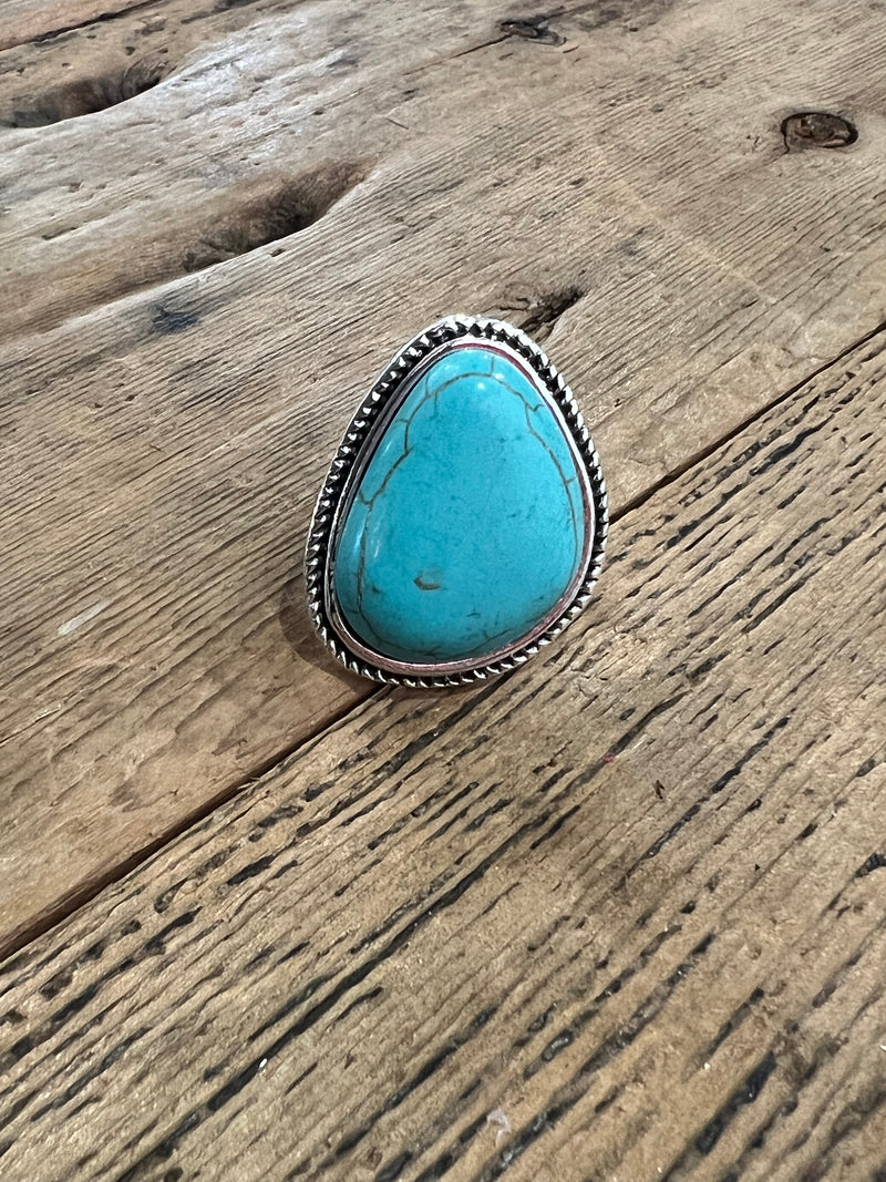 Large Turquoise Stone Ring