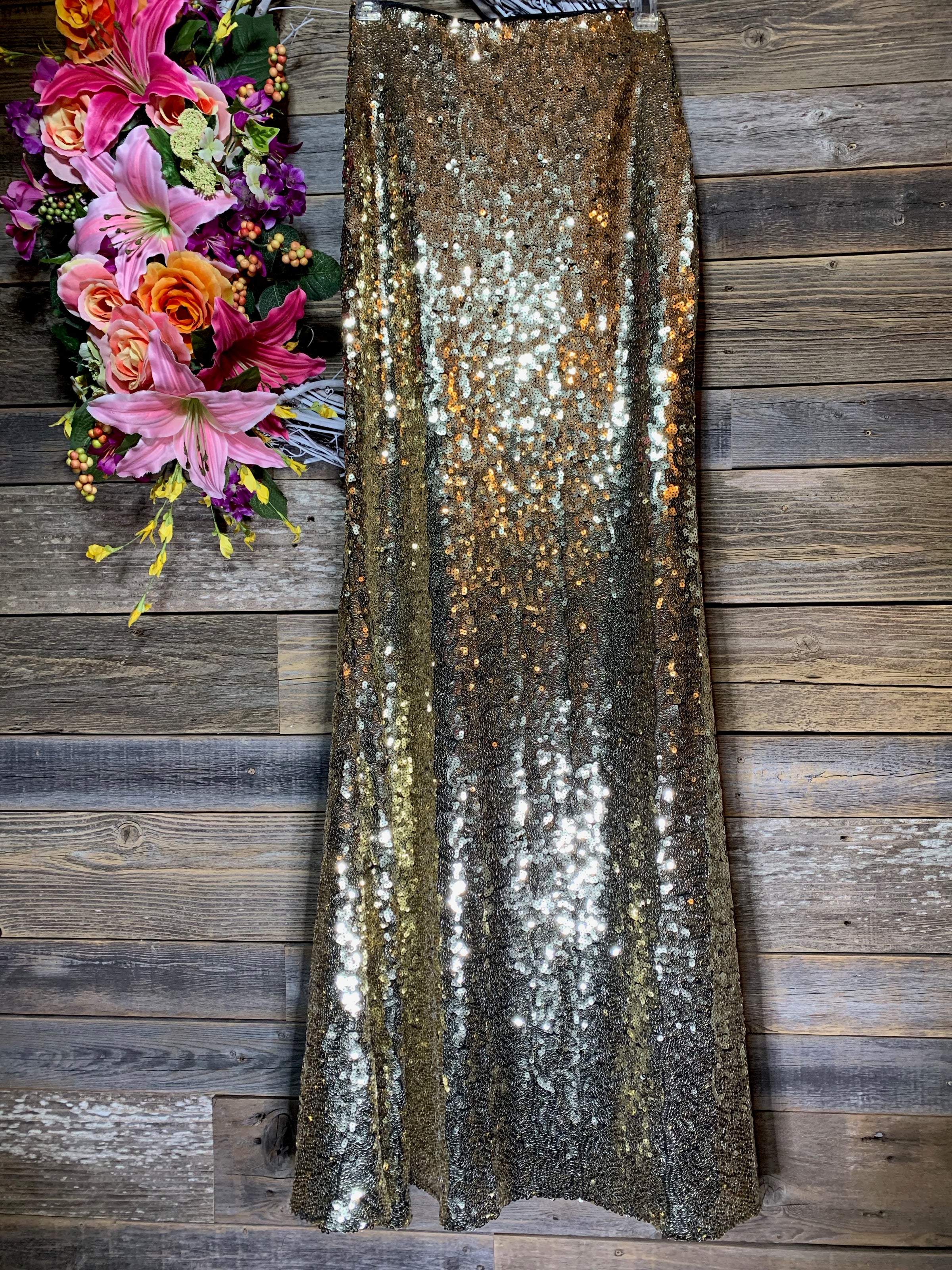 Sequin Maxi Skirt Wild Filly Boutique