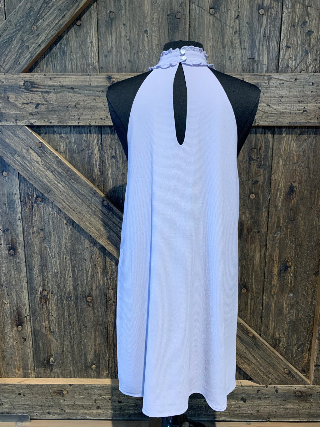 Lavender High-neck Dress