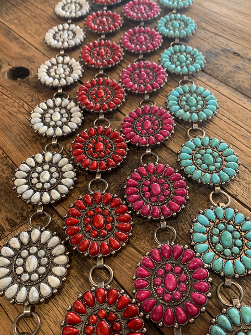 Colored Concho Belts