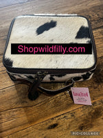 Large Hide Jewelry Box Traveling Case