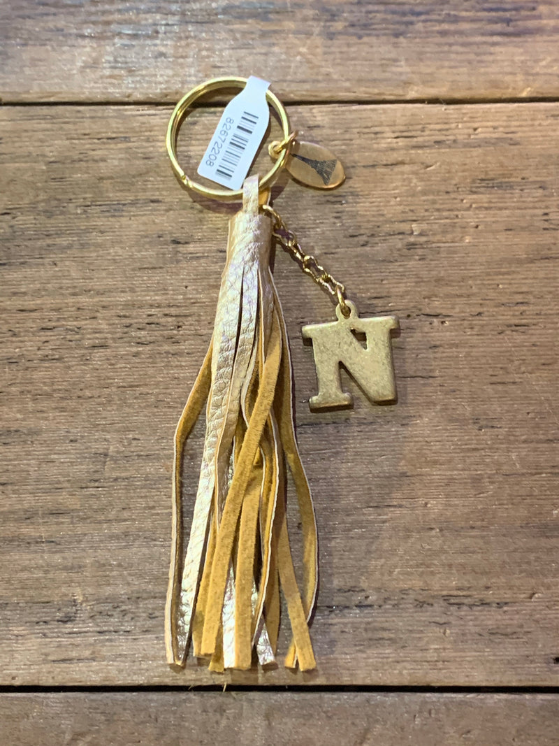 Initial Gold Keychain
