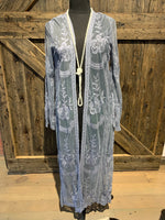 Lace Duster Teal or Titanium