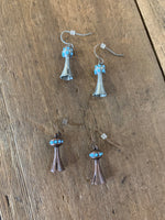 Turquoise Squash Dangle Earrings