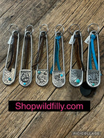 Sterling Silver Safety Pin Keychain