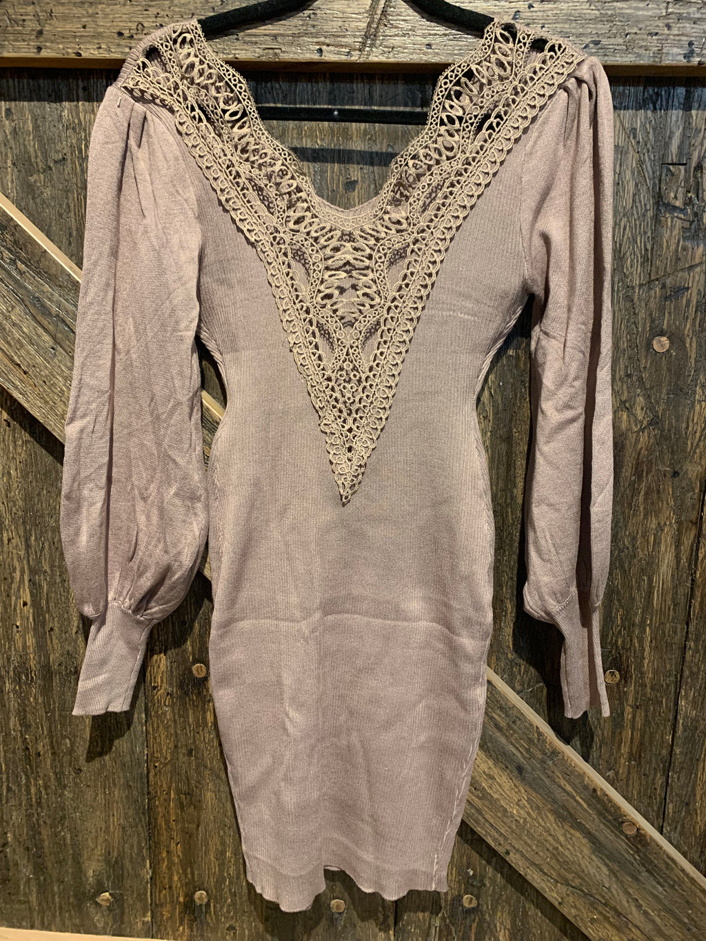 Lace Sweater Dress